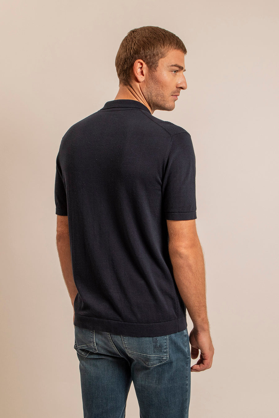 Gilet polo navy | Elora