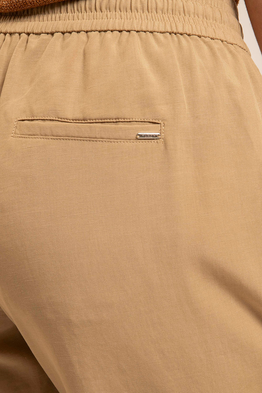 Pantalon en lin beige | Elora