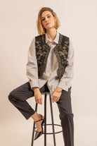 Chemise rayée kaki | Elora