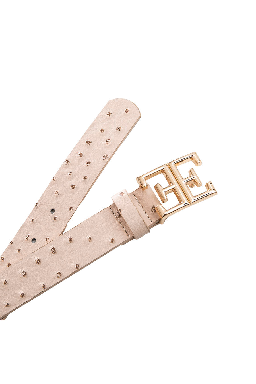 Ceinture logotée beige | Elora