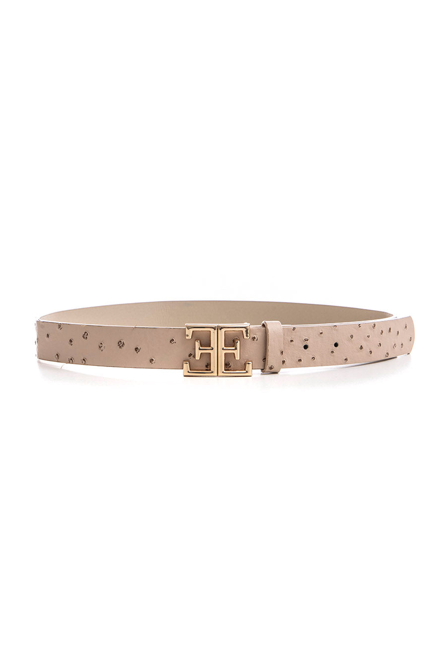 Ceinture logotée beige | Elora