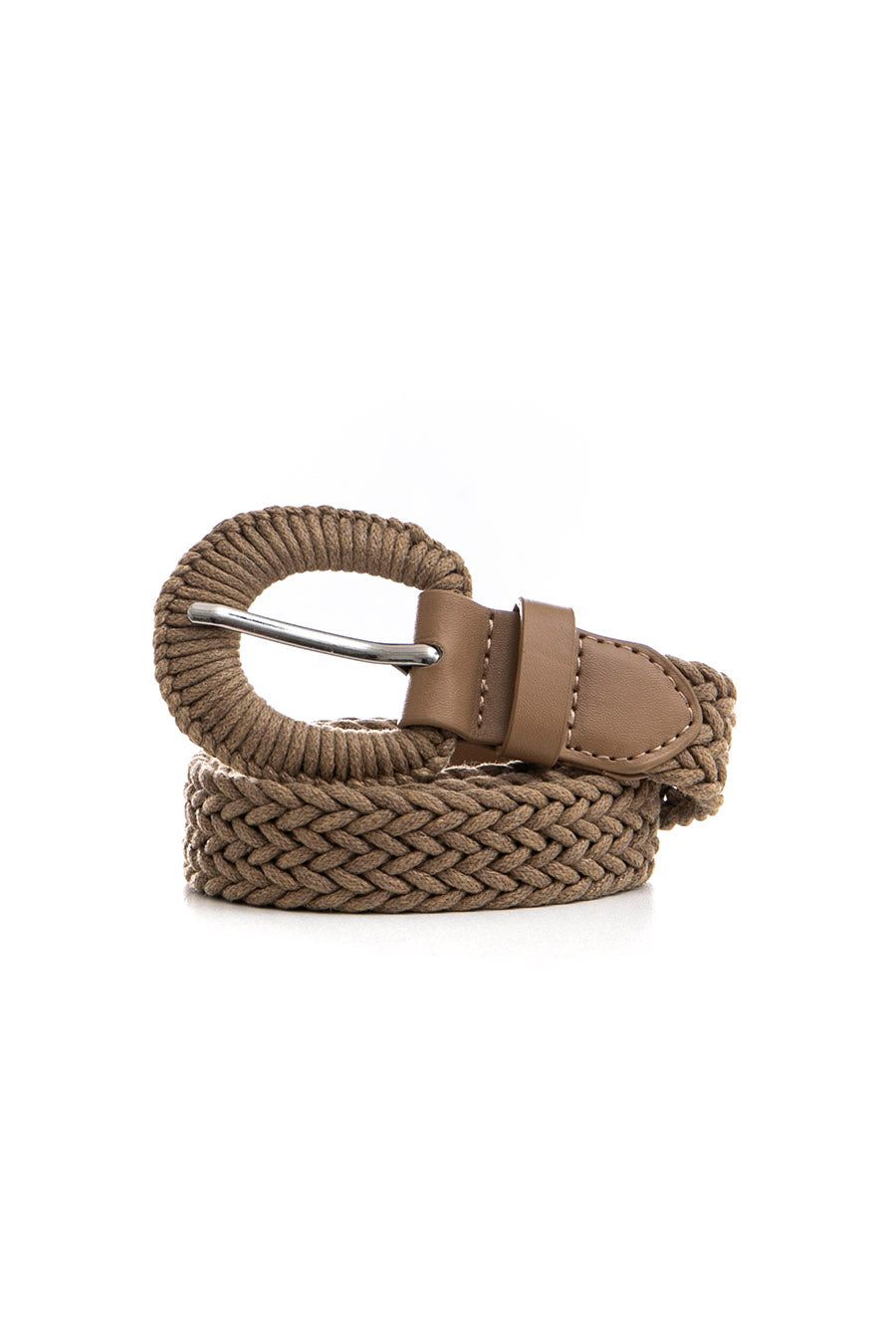Ceinture tressée moka | Elora