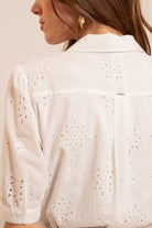 Robe broderie anglaise écrue | Elora