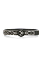 Ceinture bi matières kaki | Elora