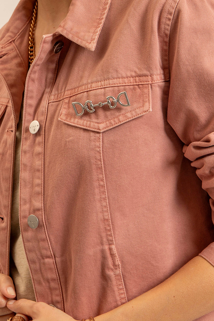 Veste en jean bruyère | Elora