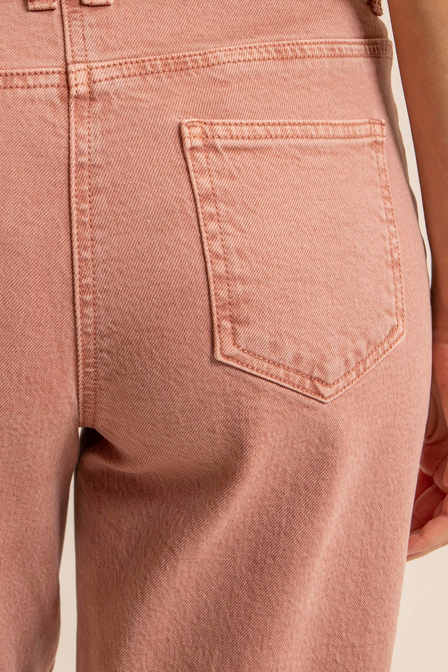 Pantalon large coloris bruyère | Elora