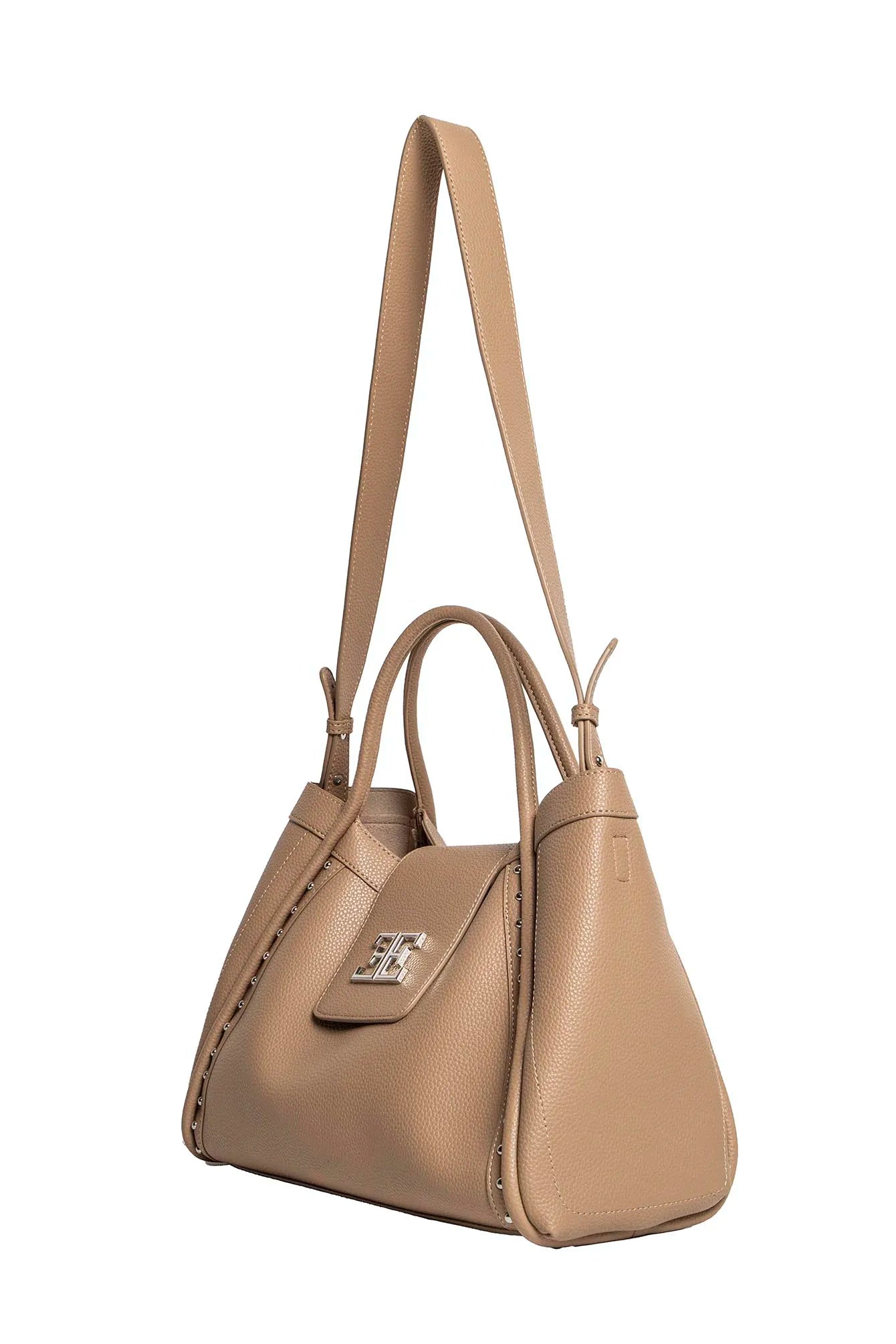 Sac cabas simili cuir beige | Elora