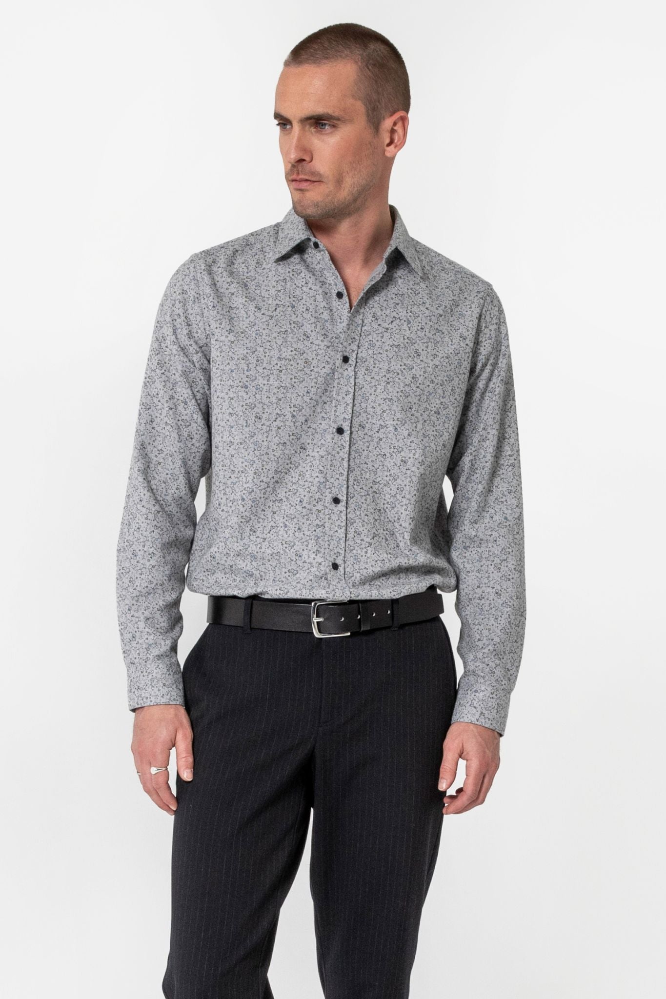 Ceinture en cuir noir | Elora