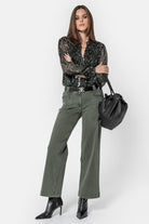 Pantalon large kaki | Elora
