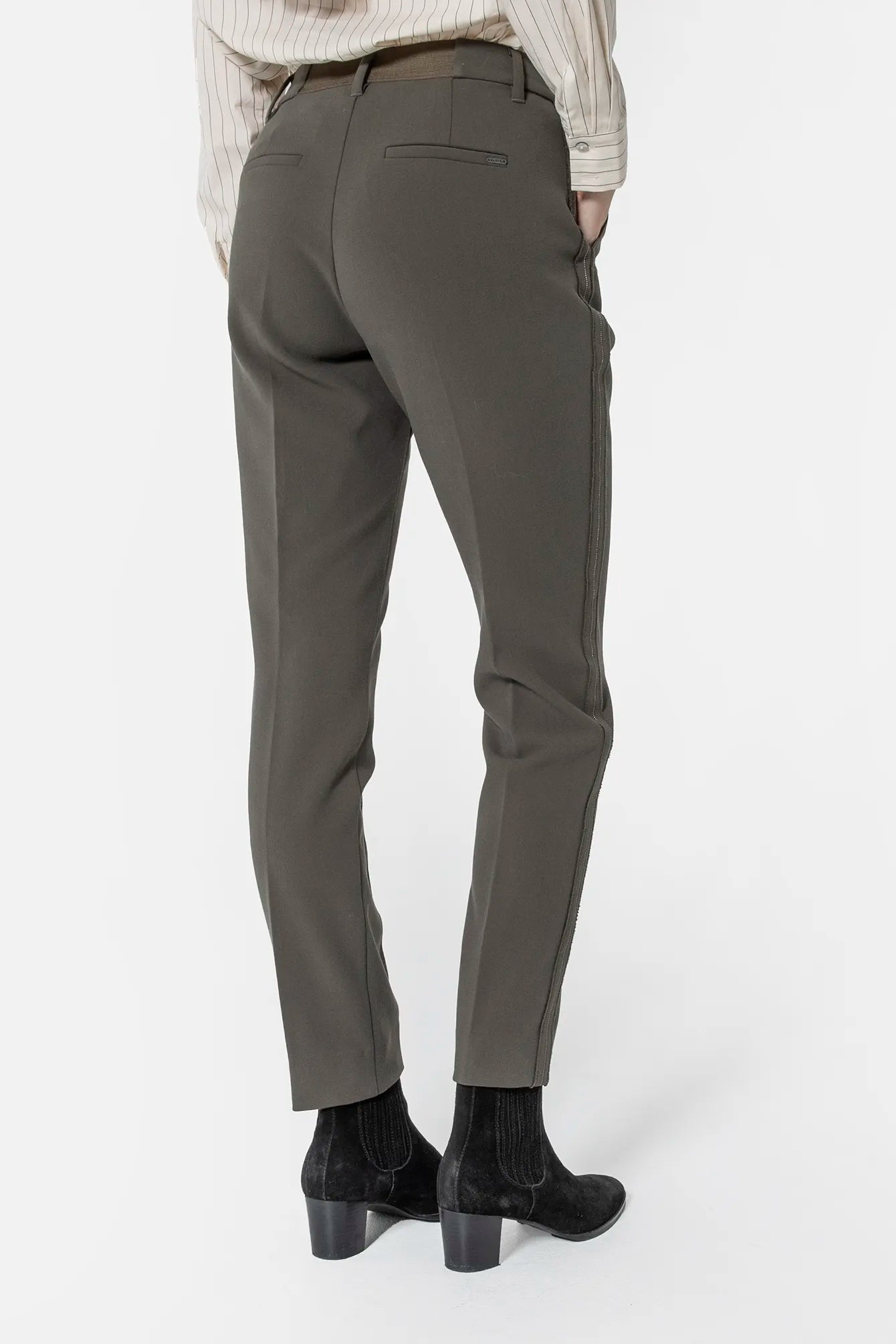 Pantalon cigarette kaki | Elora