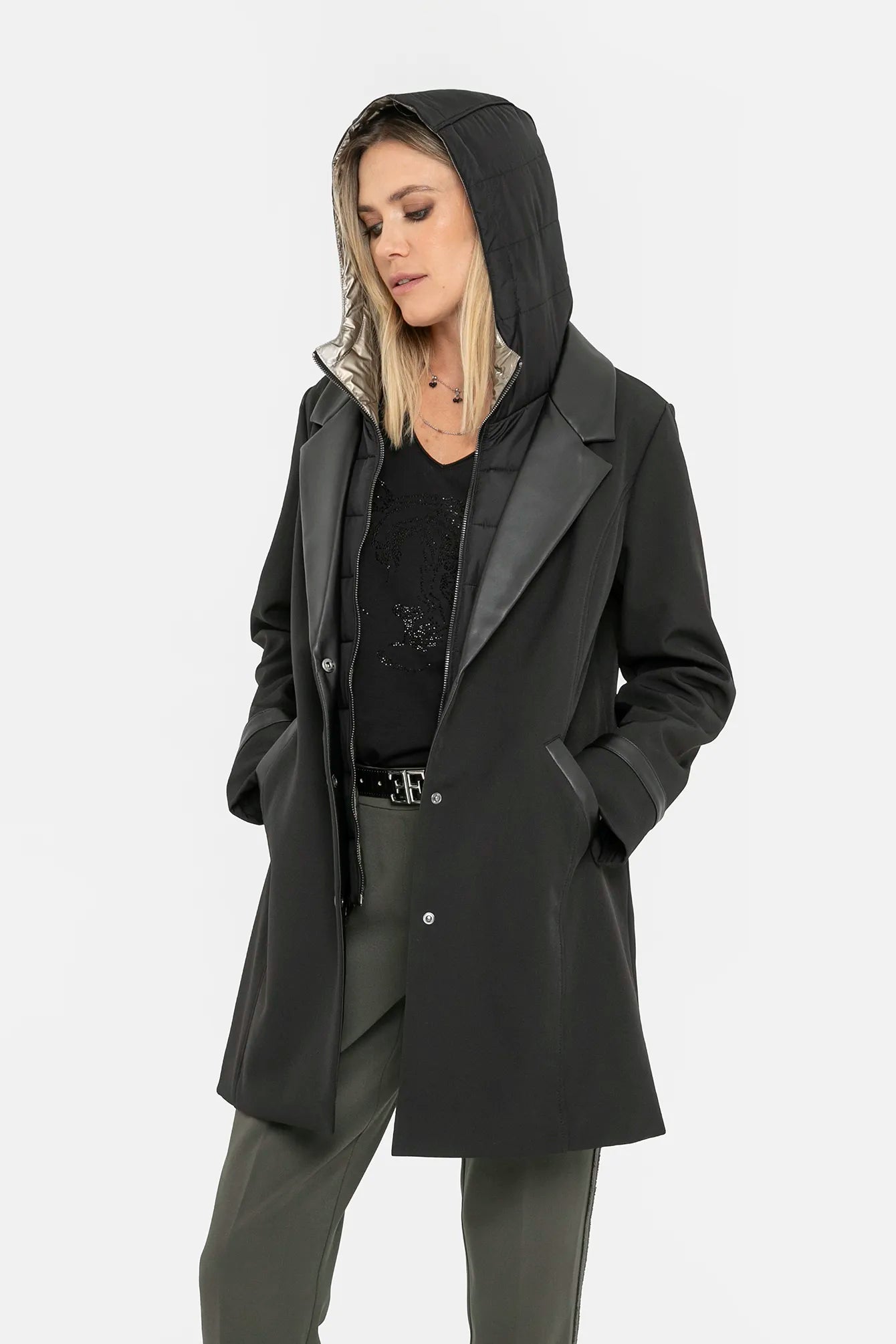 Parka 2 en 1 noir | Elora