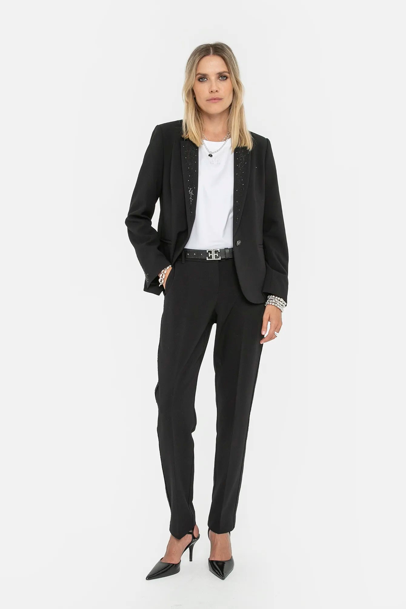 Pantalon cigarette noir | Elora