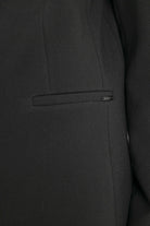 Veste tailleur à strass et clous noir | Elora