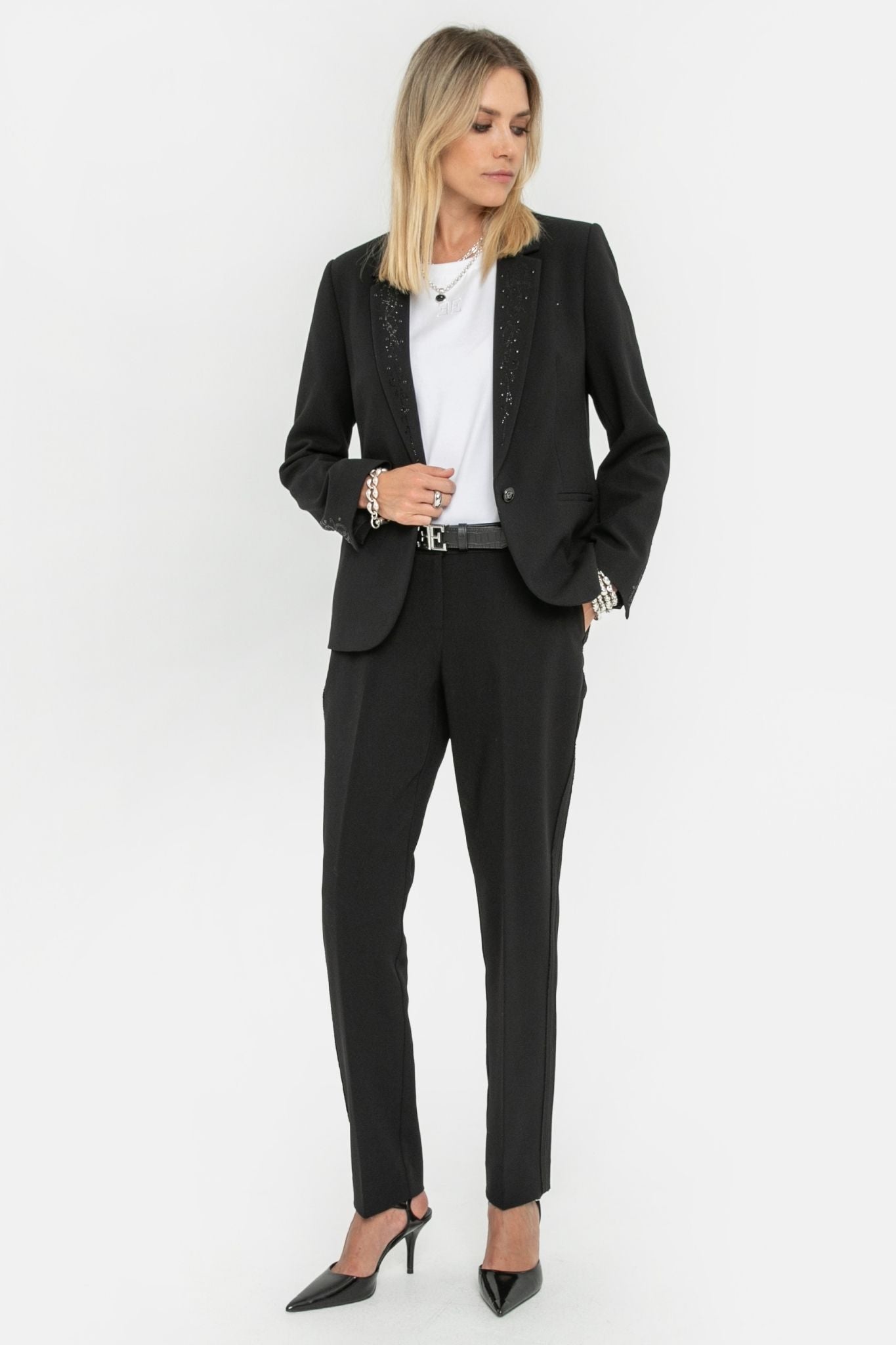 Pantalon cigarette noir | Elora