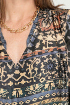 Robe et ceinture aux motifs aztèque | Elora