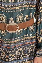 Robe et ceinture aux motifs aztèque | Elora