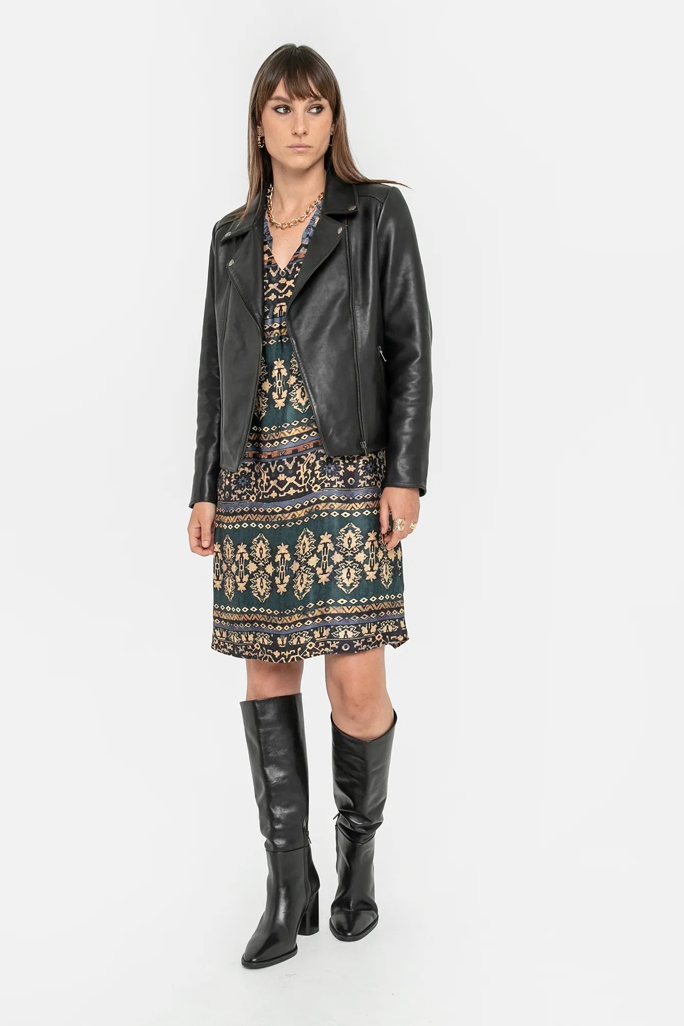 Robe et ceinture aux motifs aztèque | Elora