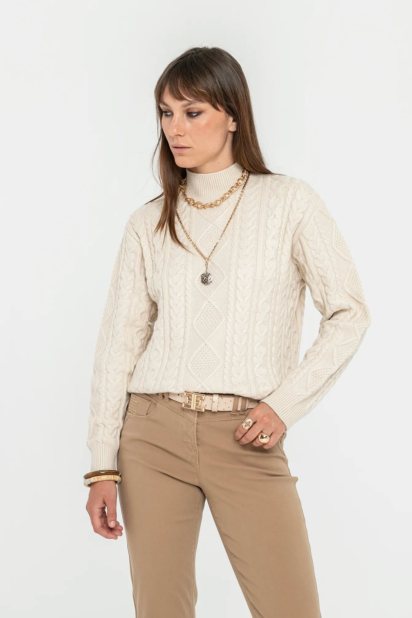 Pull irlandais écru | Elora