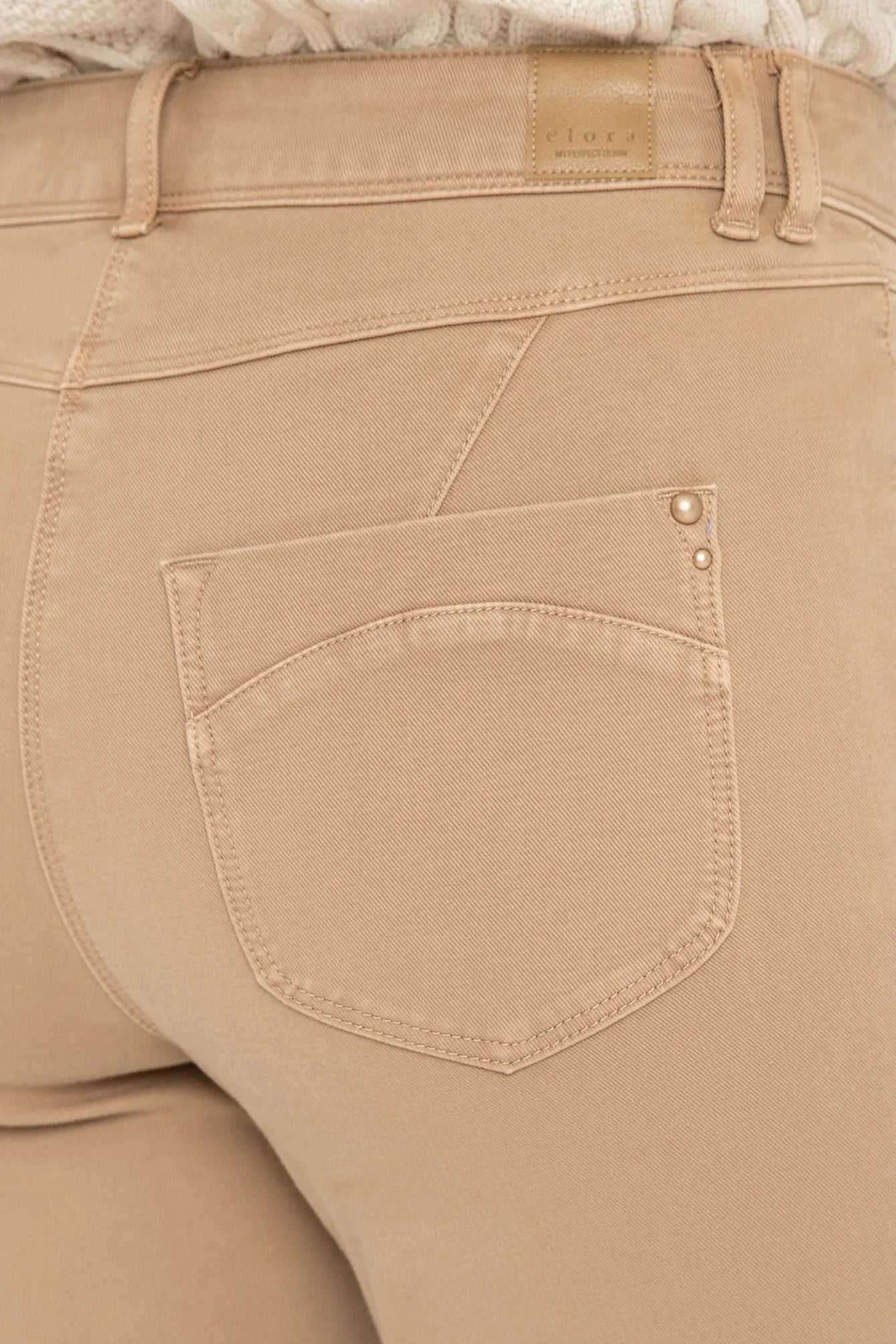 Pantalon slim beige | Elora