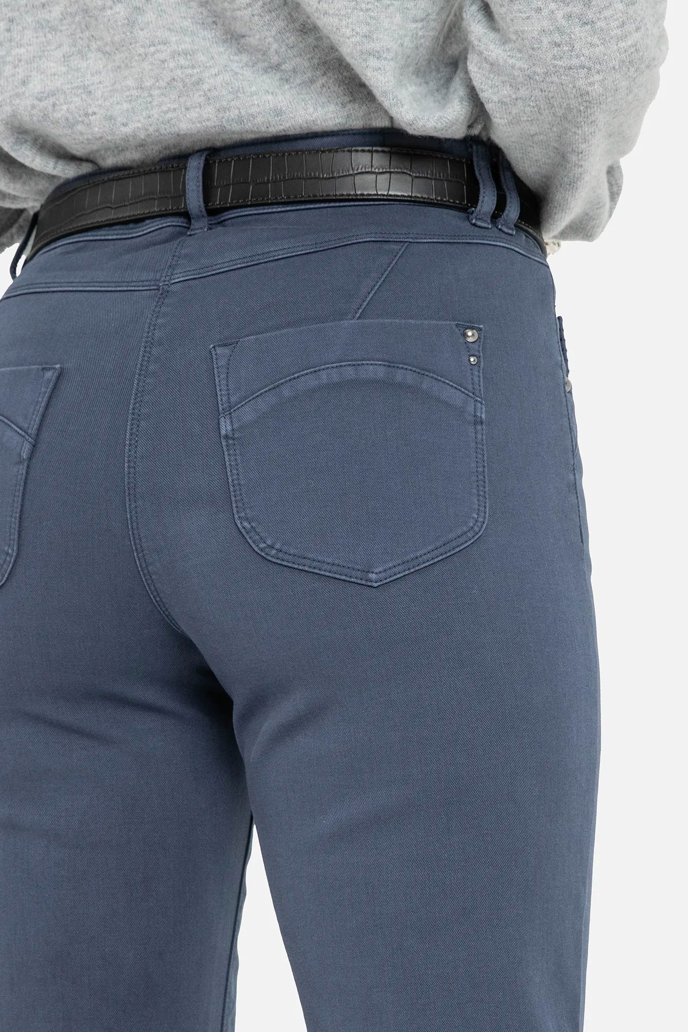 Pantalon slim bleu | Elora