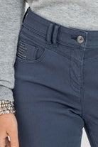 Pantalon slim bleu | Elora