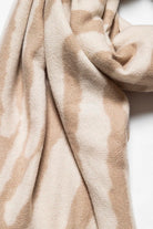 Etole imprimé zèbre beige et écru | Elora