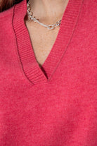 Pull col V rose | Elora