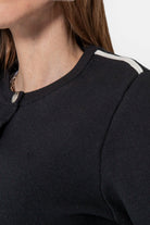 Gilet inspiration couture noir et écru | Elora