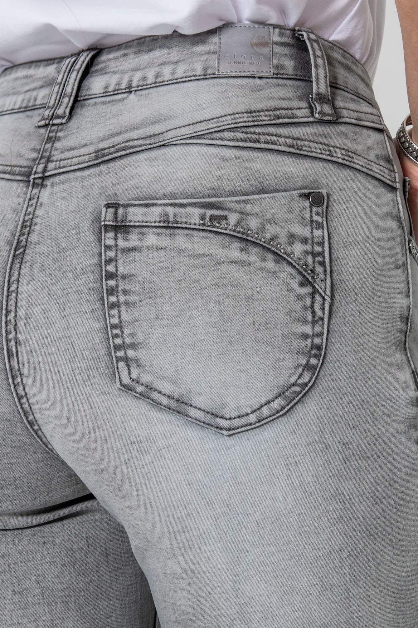 Jean droit gris clair | Elora