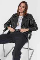 Perfecto en cuir noir | Elora