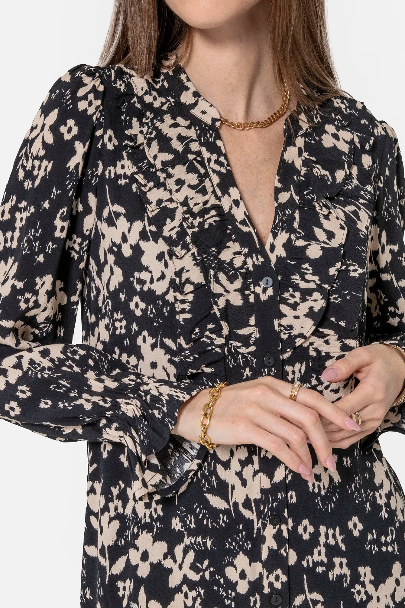 Robe courte imprimé floral | Elora