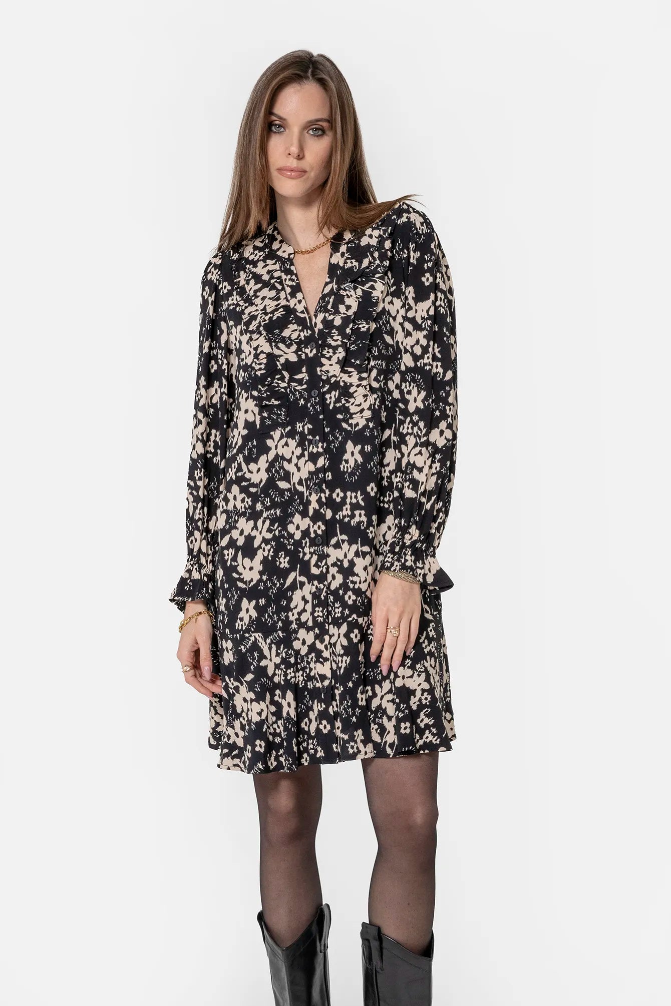 Robe courte imprimé floral | Elora