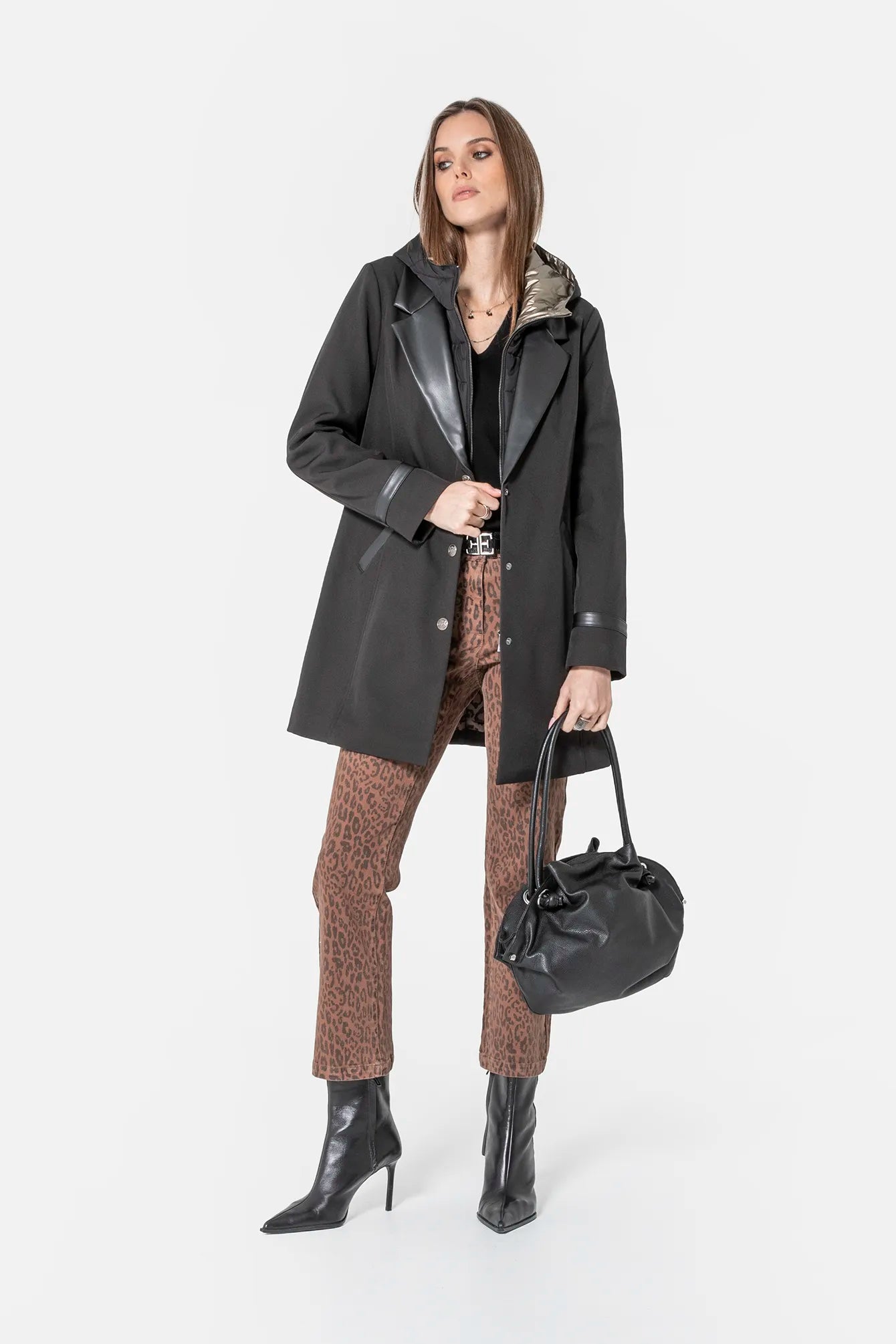 Pantalon bootcut à motif léopard | Elora
