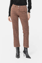 Pantalon bootcut à motif léopard | Elora