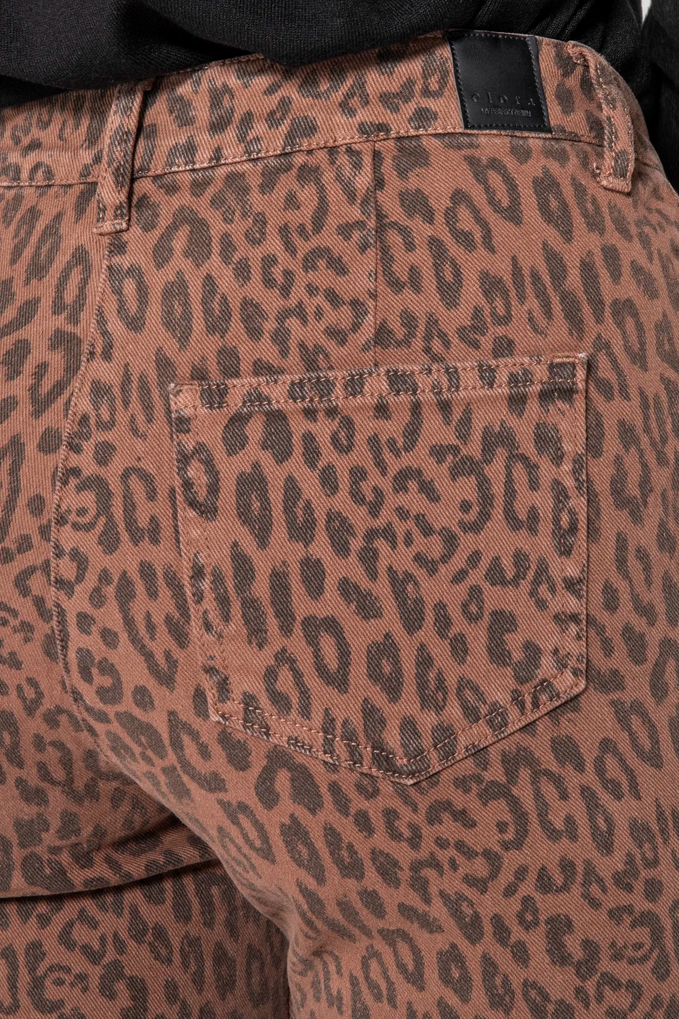 Pantalon bootcut à motif léopard | Elora