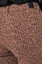 Pantalon bootcut à motif léopard | Elora