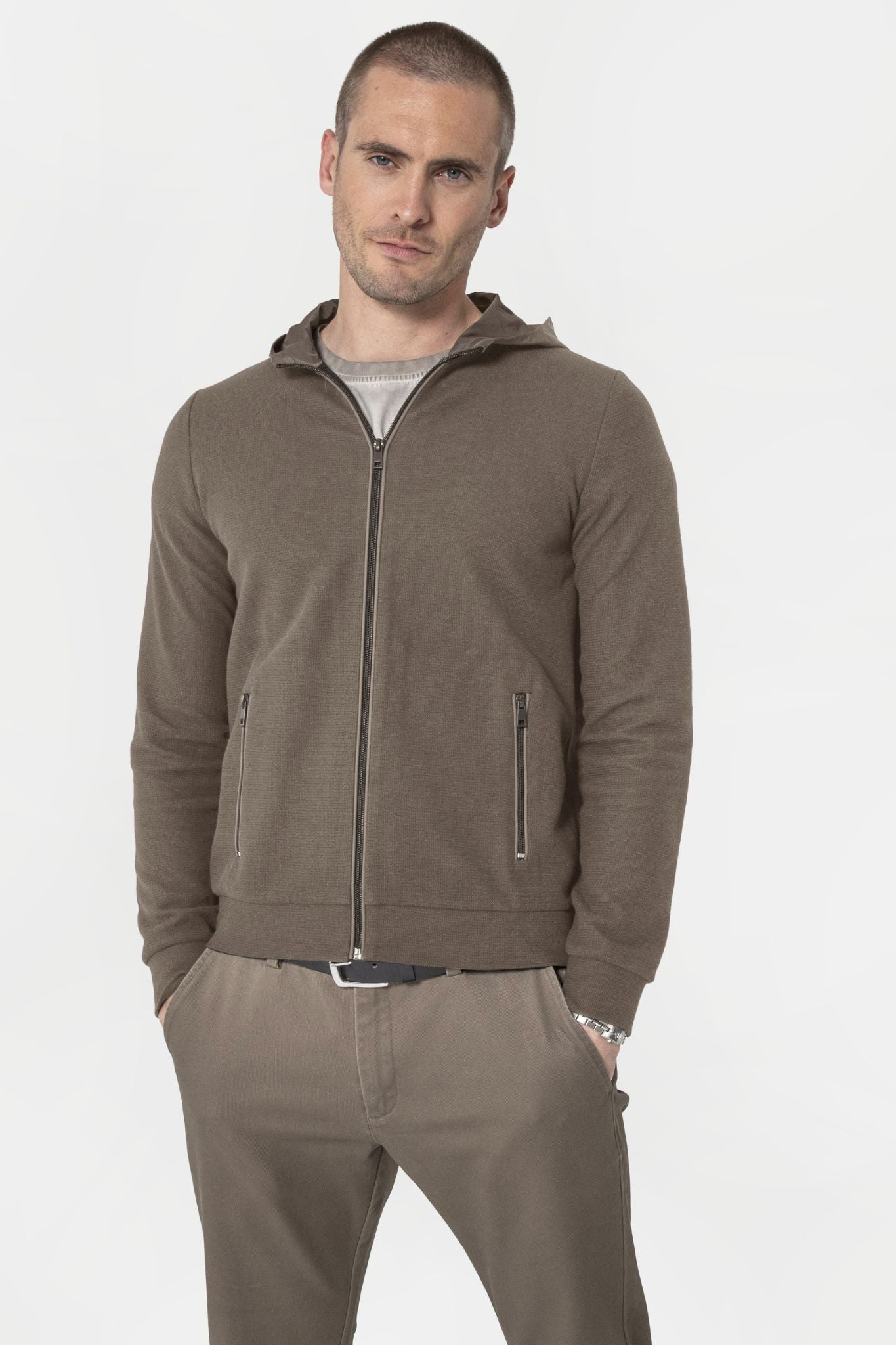 Gilet molleton kaki clair | Elora