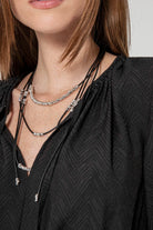 Robe courte cintrée noir | Elora