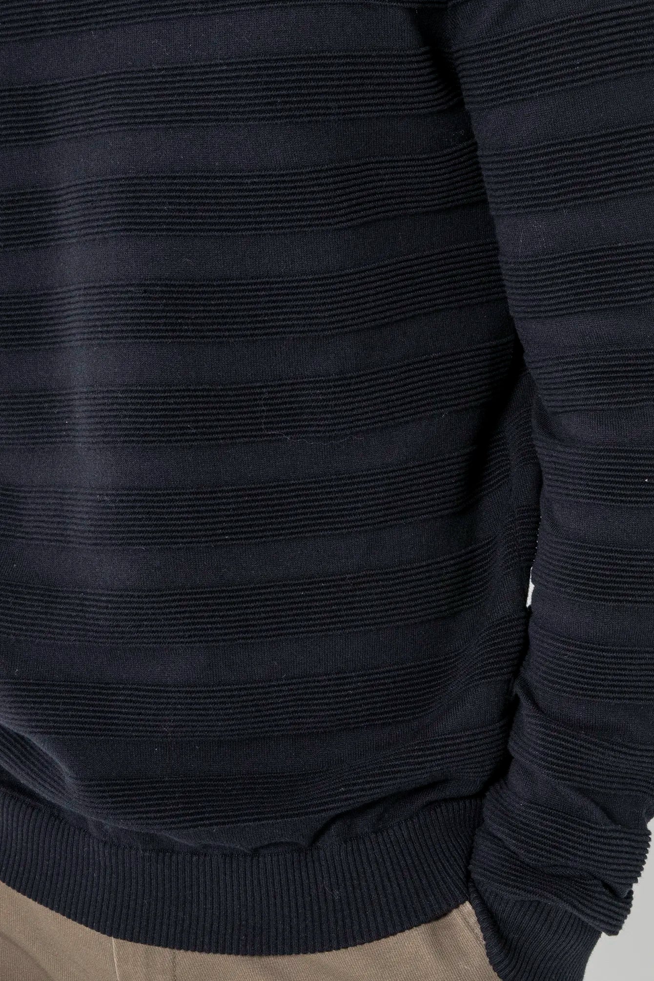 Pull effet rayé navy | Elora