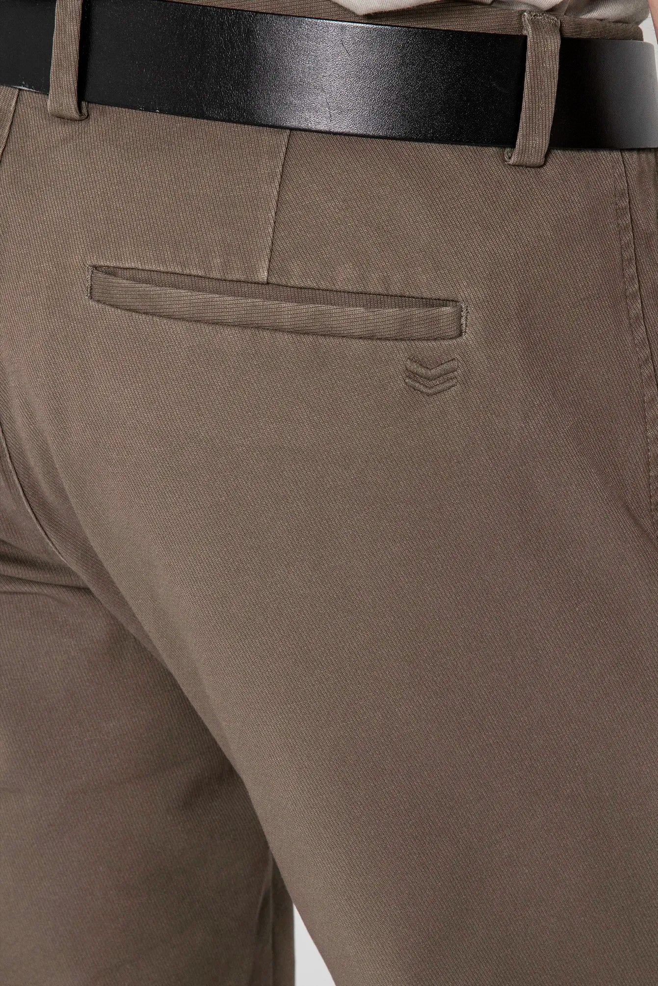 Pantalon chino kaki clair | Elora