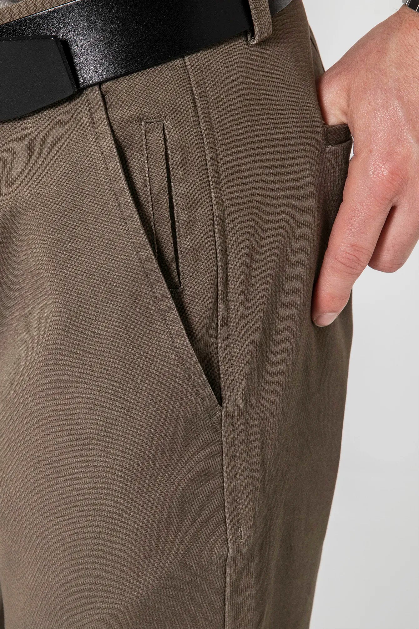 Pantalon chino kaki clair | Elora