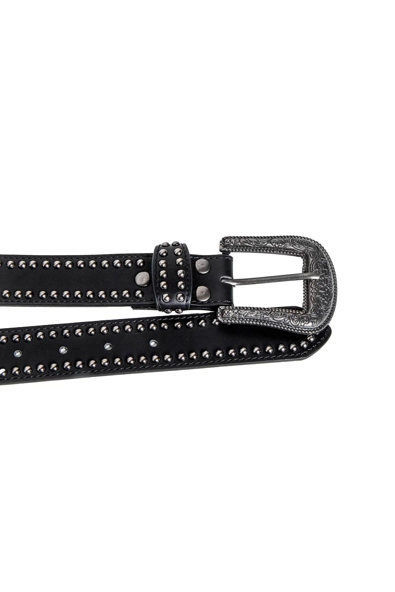Ceinture cloutée noir | Elora