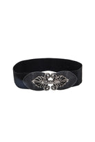 Ceinture large élastique noir | Elora
