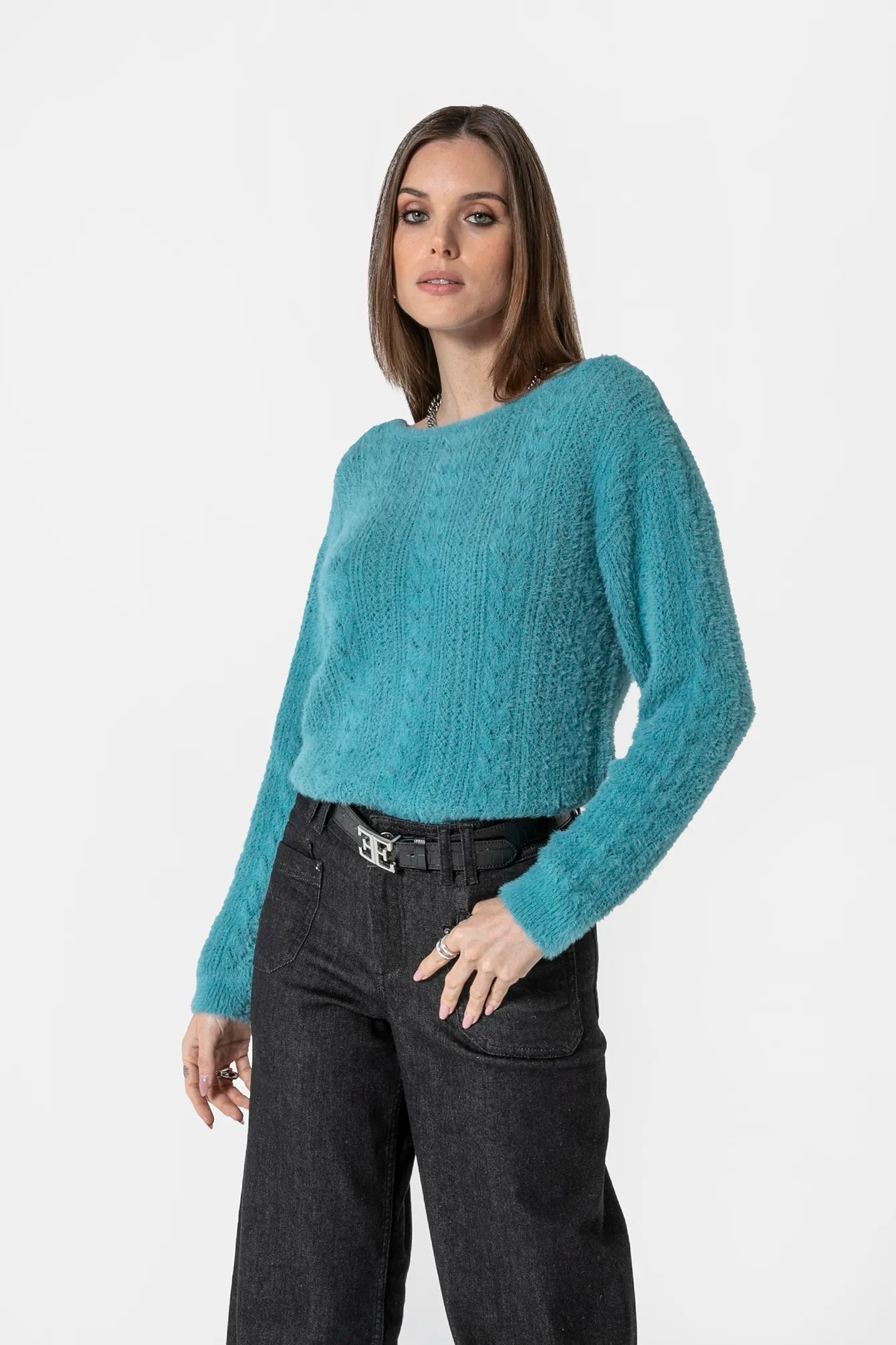 Gilet turquoise | Elora
