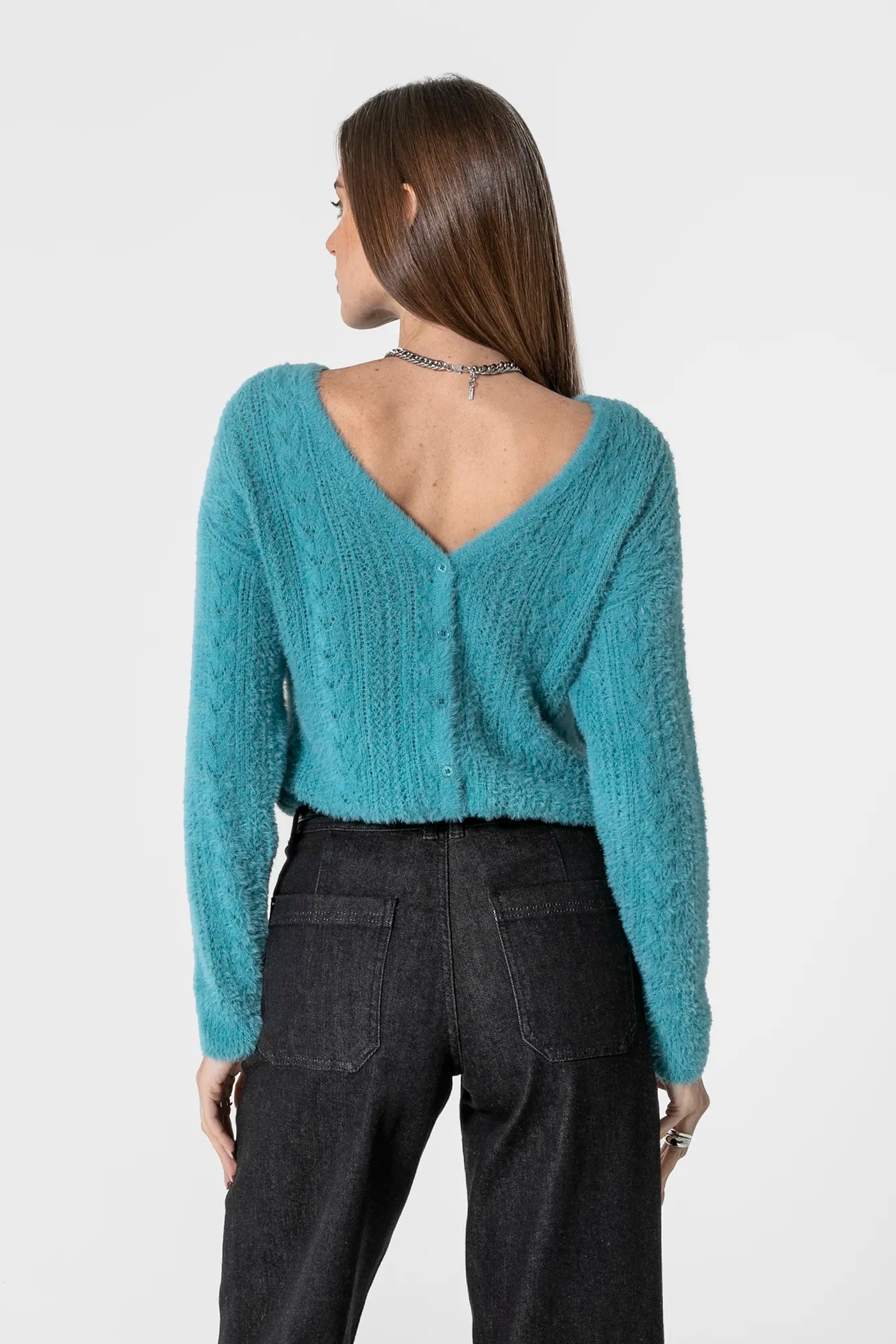 Gilet turquoise | Elora