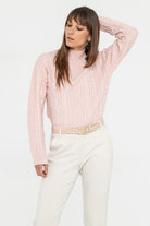 Pull irlandais rose pâle | Elora