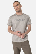 Tee-shirt à message gris clair | Elora