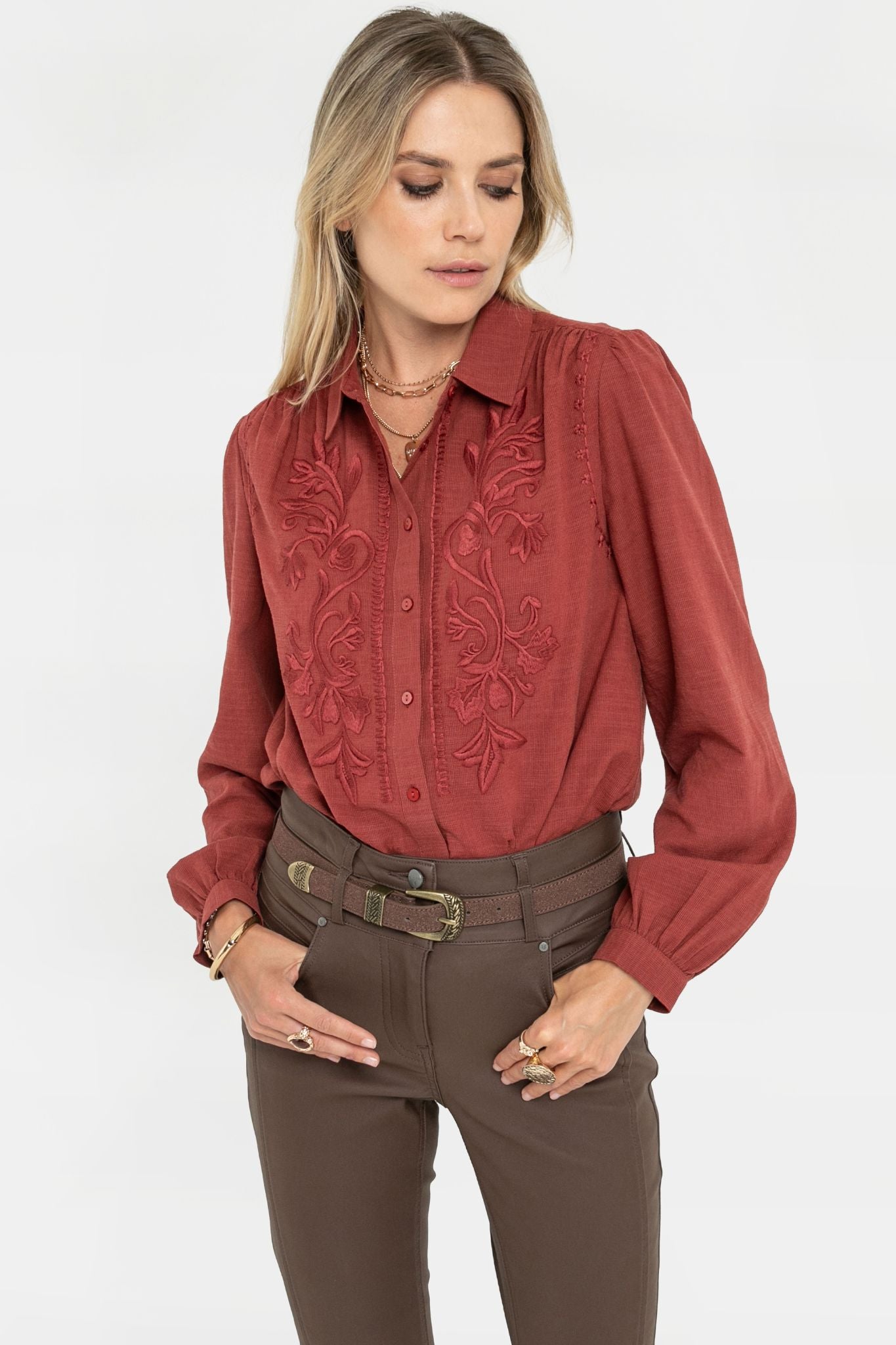 Ceinture fine choco | Elora