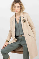 Blouse kaki bohème dentelle fluide | Elora