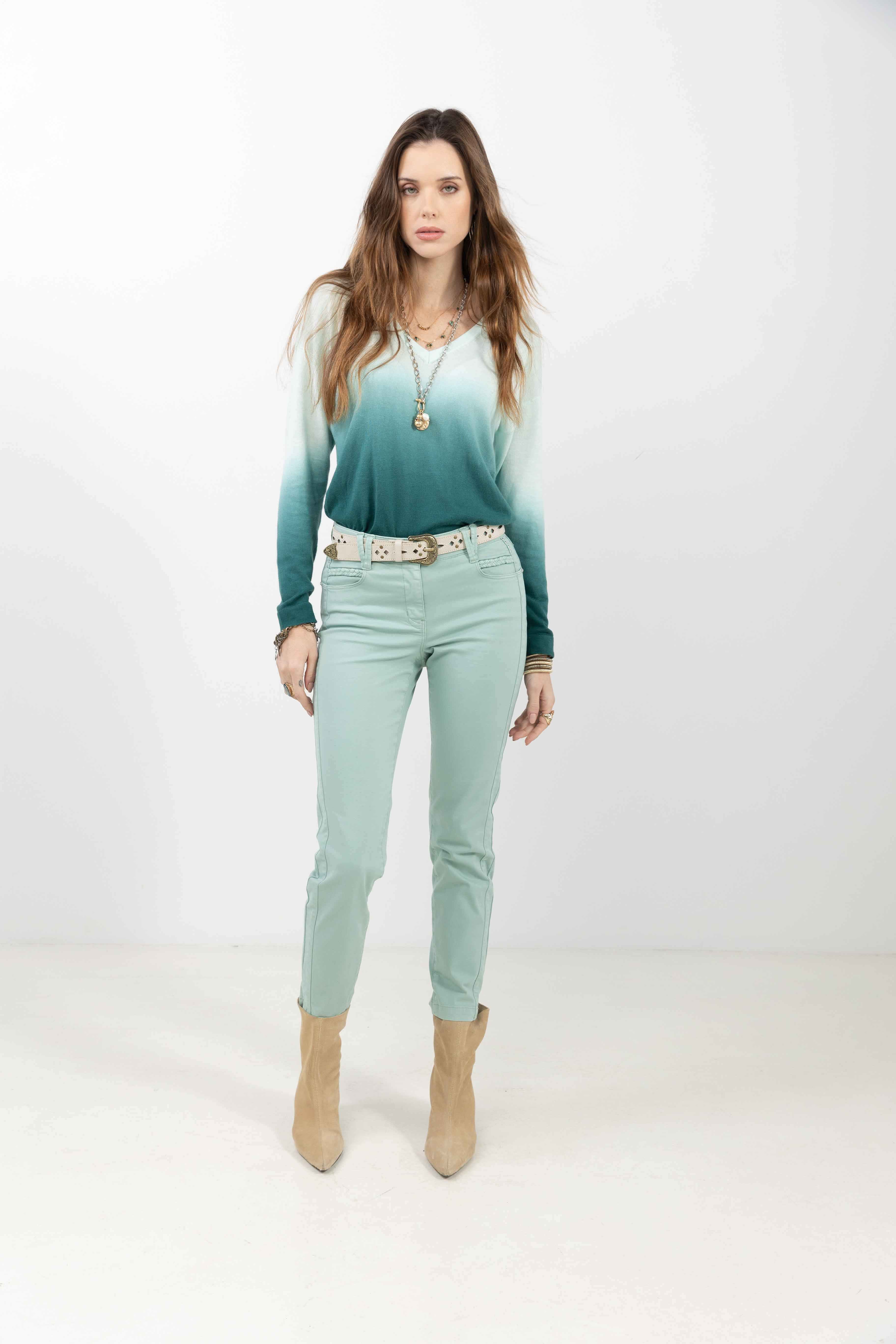 Pull bleu tie and dye lumineux | Elora